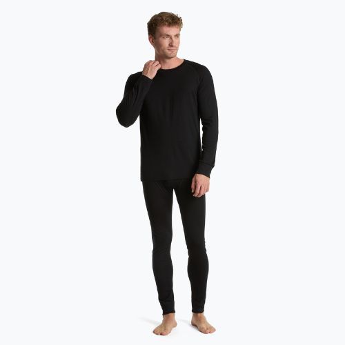 Pánska súprava termoprádla WOOLCANO Merino SET0540 čierna