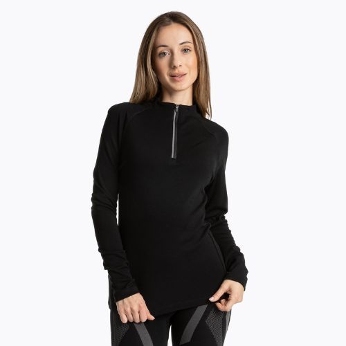 Dámska termo mikina WOOLCANO Merino TOP0545 black