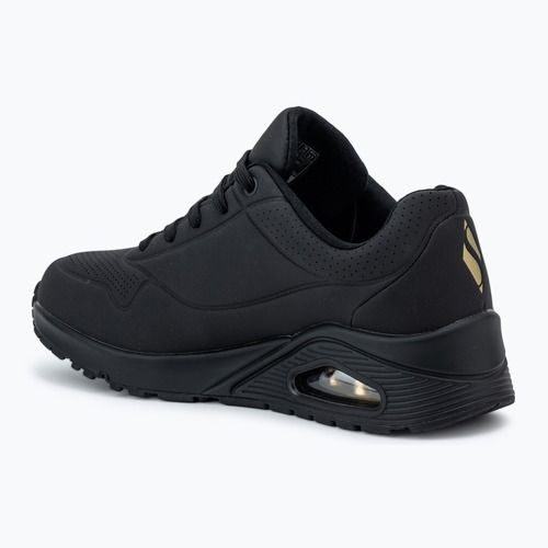 Dámska obuv SKECHERS JGoldcrown Uno Golden Heart black/multicolor metallic