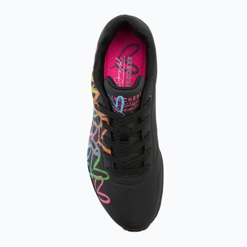 Dámska obuv SKECHERS JGoldcrown Uno Highlight Love black/multicolor