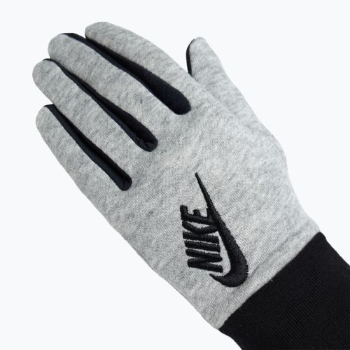 Dámske bežecké rukavice Nike Club Fleece grey heather/black/black