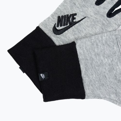 Dámske bežecké rukavice Nike Club Fleece grey heather/black/black