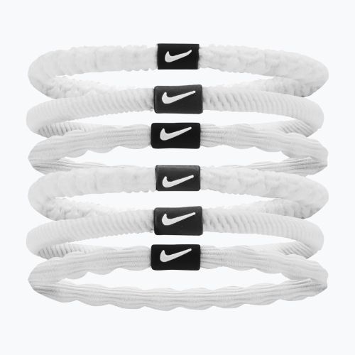 Gumičky do vlasov Nike Flex 6 ks biela/čierna/biela