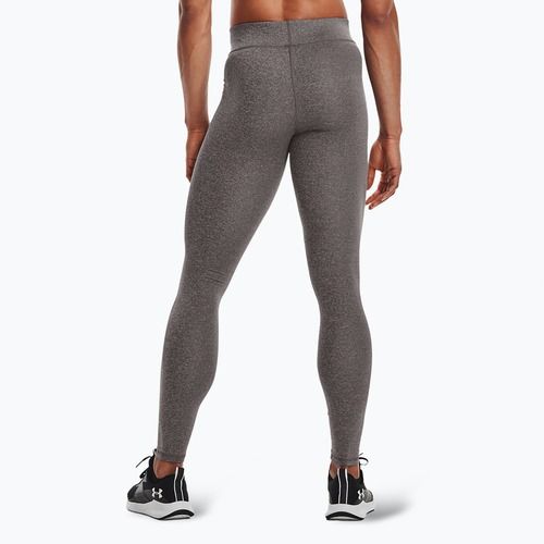 Dámske tréningové legíny Under Armour ColdGear Authentics charcoal light heather/black