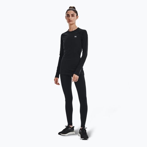 Dámske tričko Under Armour Authentics CG Crew black/white s dlhým rukávom