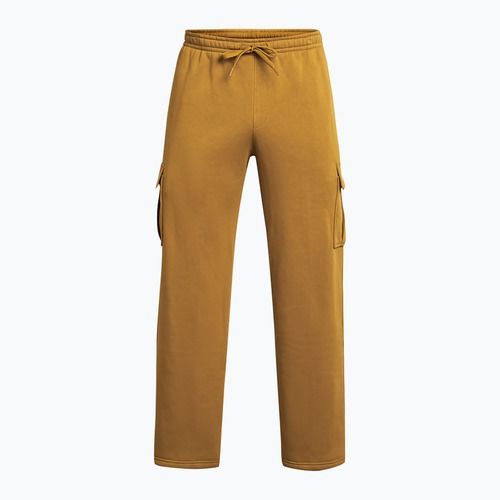 Pánske tréningové nohavice Under Armour Project Rock Icon Fleece žltá okra/silt