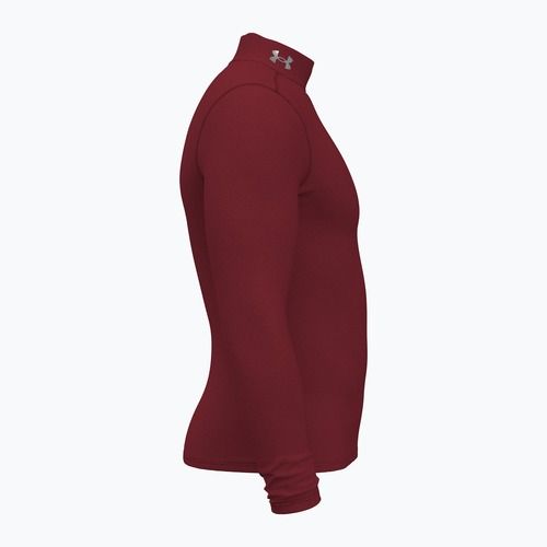 Pánsky Longsleeve  Under Armour Elite Mock CG kardinal/metalická strieborná