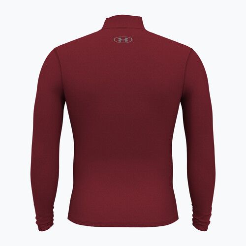 Pánsky Longsleeve  Under Armour Elite Mock CG kardinal/metalická strieborná