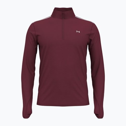 Pánska bežecká mikina Under Armour Vanish CW 1/4 Zip cardinal/reflective