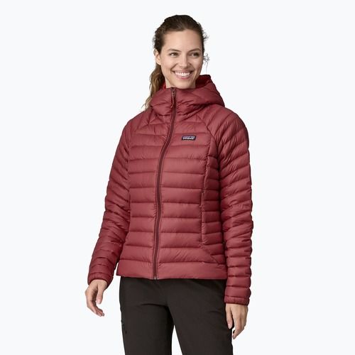 Dámska páperová bunda Patagonia Down Sweater Hoody oxide red