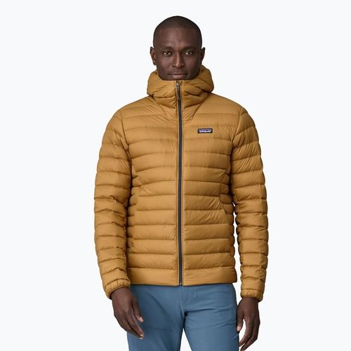 Pánska  páperová bunda  Patagonia Down Sweater Hoody rapotor brown