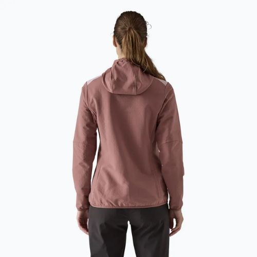 Dámska softshellová bunda Patagonia R2 CrossStrata Hoody dulse mauve