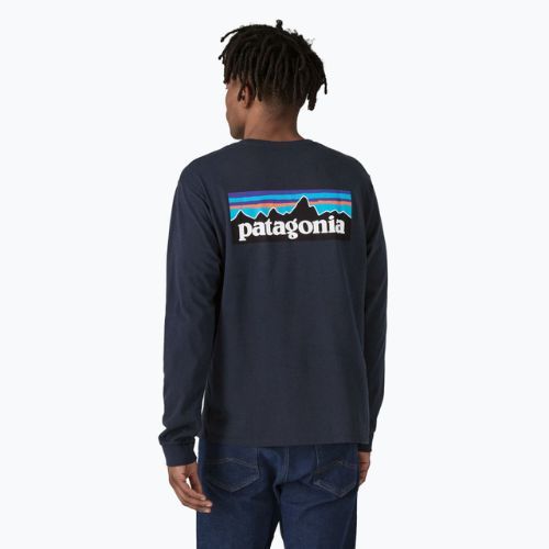 Pánske tričko Patagonia P-6 Logo Responsibili Longsleeve new navy