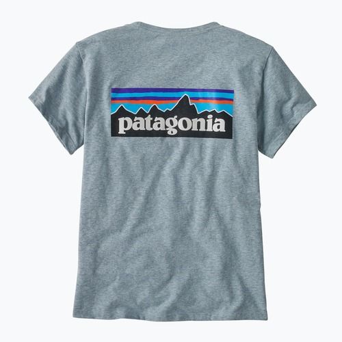 Dámske tričko Patagonia P-6 Logo Responsibili-Tee termo modré