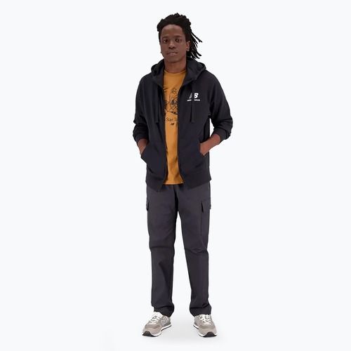 Pánska mikina New Balance Essentials Stacked Logo French Terry black