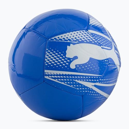 Futbalová lopta PUMA Attacanto Graphic puma white/bluemazing veľ.  3