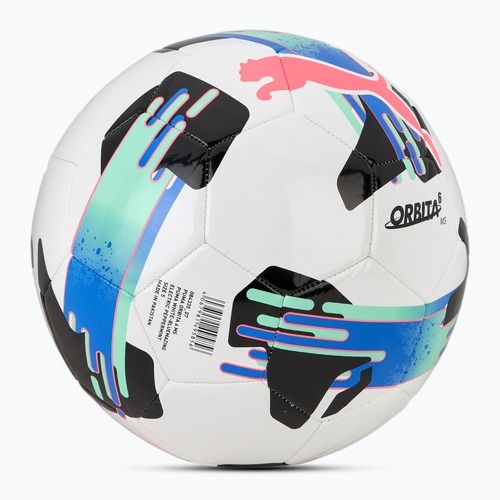 Futbalová lopta PUMA Orbita 6 MS puma white/bluemazing/electric peppermint veľ. 5