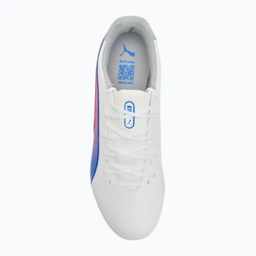 Futbalová obuv/ kopačky PUMA King Match FG/AG puma white/bluemazing/flat light grey/sunset glow