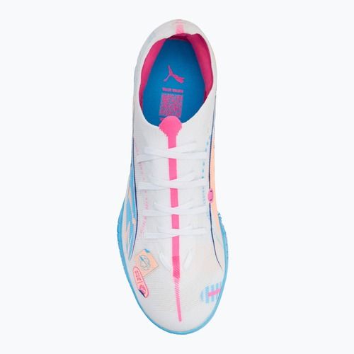 Kopačky PUMA Ultra 5 Match Vol. Up TT puma white/luminous blue/poison pink/fizzy melon