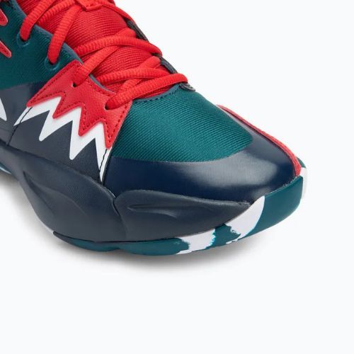 Pánska basketbalová obuv PUMA Genetics club navy/cold green/for all time red