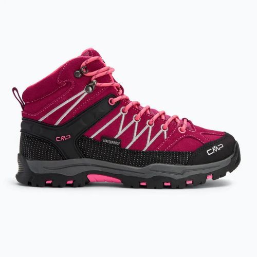 Juniorská trekkingová obuv CMP Rigel Mid berry / pink fluo