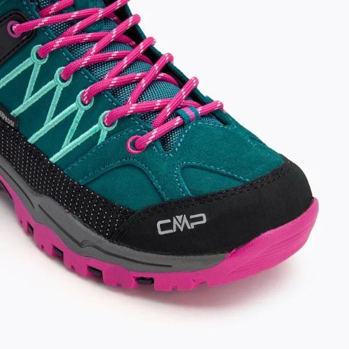 Juniorská trekkingová obuv CMP Rigel Mid lake / pink fluo