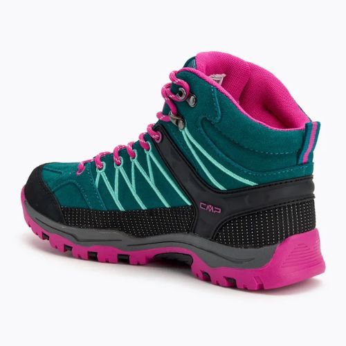 Juniorská trekkingová obuv CMP Rigel Mid lake / pink fluo