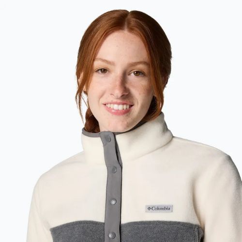 Dámska mikina Columbia Benton Springs 1/2 Snap city grey heather/chelk