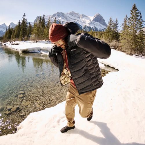 Pánska páperová bunda Columbia Labyrinth Loop II Hooded black