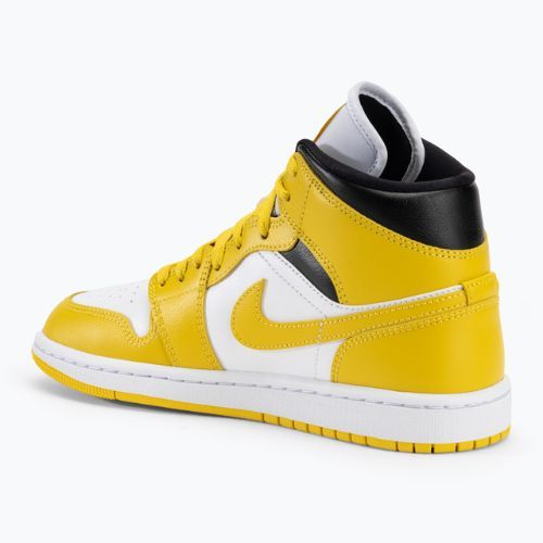 Dámske topánky Air Jordan 1 Mid white/black/vivid sulfur