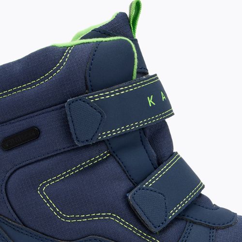 Detské snehule KADVA Snowey Mid WaterProof tmavomodrá/zelená