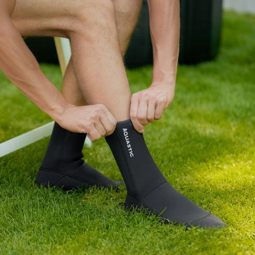 Neoprénové ponožky AQUASTIC Wintstick 3 mm čierne