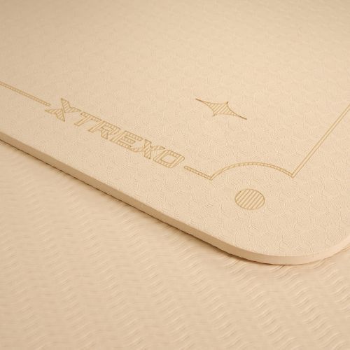 Podložka na jogu XTREXO TXO-B4Z001-BZ 6 mm svetlohnedá