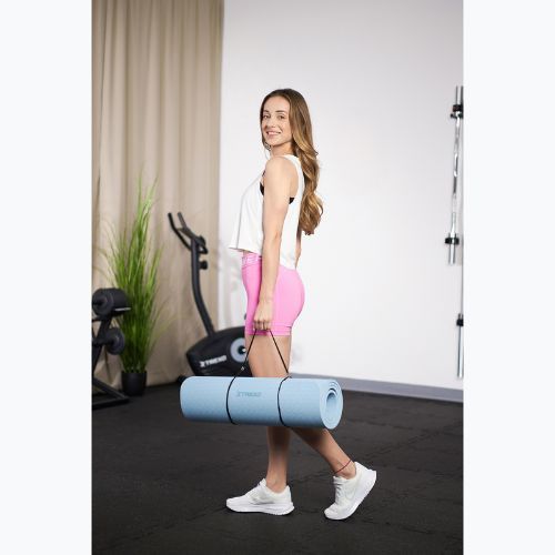 Fitness podložka TREXO TXO-B4Z002-BL 10 mm modrá
