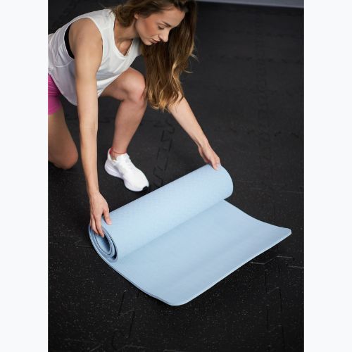 Fitness podložka TREXO TXO-B4Z002-BL 10 mm modrá