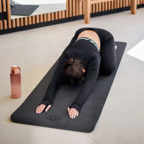 Fitness podložka TREXO TXO-B4Z002-CH 10 mm grafit