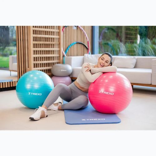 Gymball TREXO TXO-B4Z007-GN 55 cm tyrkysová