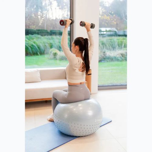 XTREXO TXO-B4Z021-BL 65 cm modrá masážna gymnastická lopta