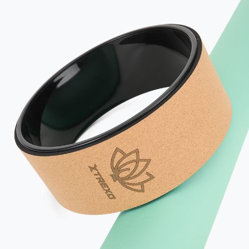 Korková obruč na jogu  XTREXO TXO-B4Z023-NC prírodná