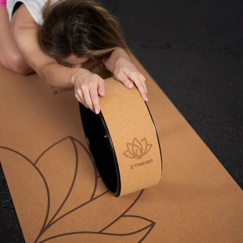 Korková obruč na jogu  XTREXO TXO-B4Z023-NC prírodná