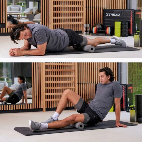 Valeček roller XTREXO 3-v-1 Roller TXO-B4Z028-BK čierny