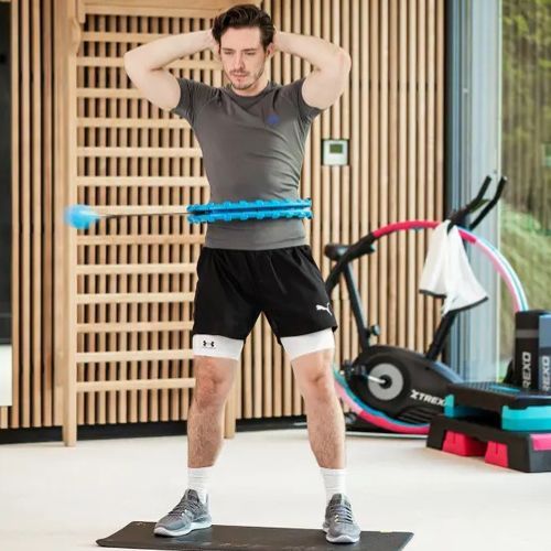 Hula hop XTREXO so závažím TXO-B4Z036-GN modrá