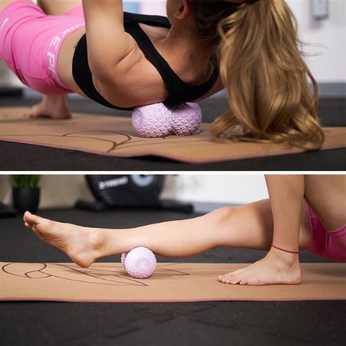 Dvojitý masážny balónik XTREXO TXO-B4Z075-VT purple