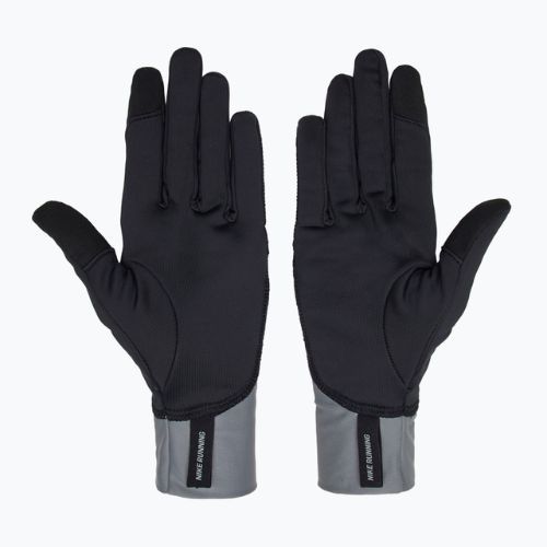 Pánske bežecké rukavice Nike Pacer Midweight RG black/smoke grey/silver