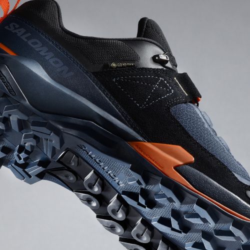 Pánske trekové topánky Salomon X Ultra Alpine GTX blue nightsts/black/red orange