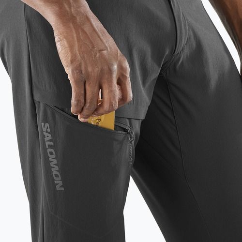 Pánske trekové nohavice Salomon Wayfarer deep black