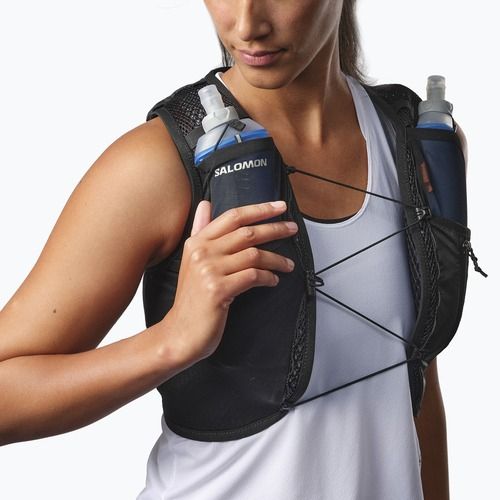 Dámska bežecká vesta Salomon Active Skin 4 black/metal