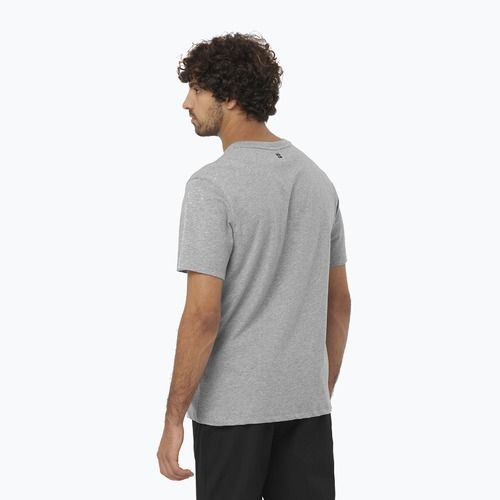 Pánske tričko Salomon Logo Performance heather grey