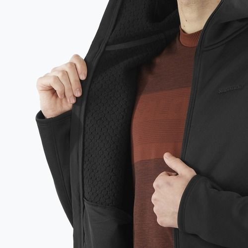 Pánska trekingová mikina Salomon Essential Midwarm Hd deep black