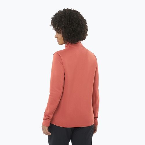 Pánska mikina Salomon Essential Midwarm Fz tandoori spice trekking